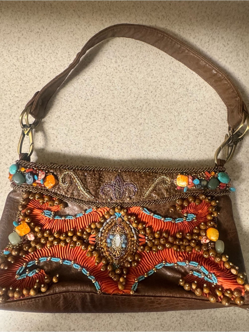 Mary Frances Shoulder moroccan design purse